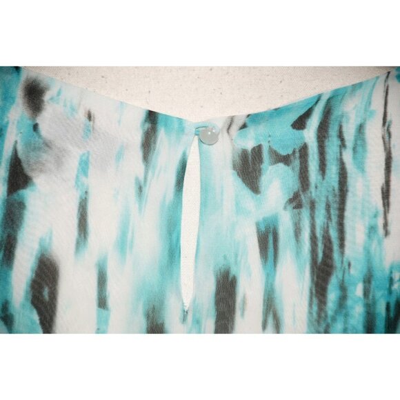 Avenue Womens Blouse Tank Top Plus Size 14W 16W Layered Ruffles Back Slit Hi-Low - Picture 8 of 11